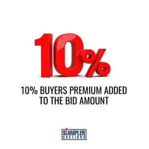 10% BUYER'S PREMIUM ADDED TO BID PRICE - NO EXCEPT
