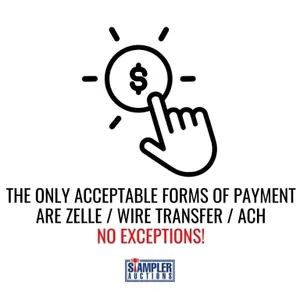 THE ONLY ACCEPTABLE FORMS OF PAYMENT ARE ZELLE / W