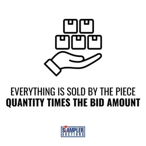 EVERYTHING IS SOLD BY THE PIECE - QUANTITY TIMES T