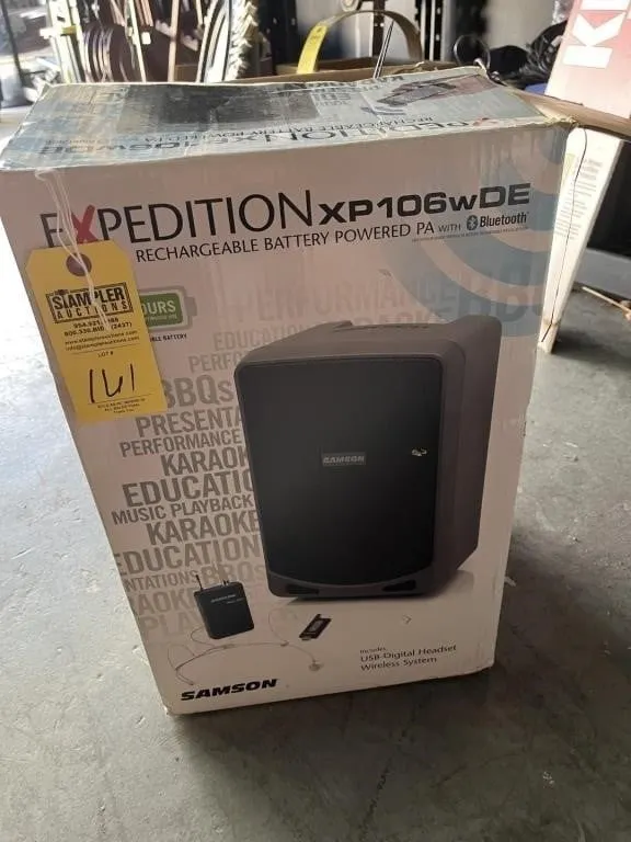 SAMSON EXPEDITION XP106WDE BATTERY POWERED PA SPEA