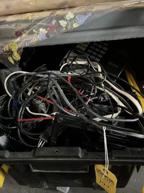 TOTE ASSORTED CORDS & CHARGERS
