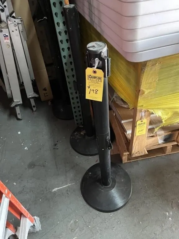 BLACK STANCHIONS