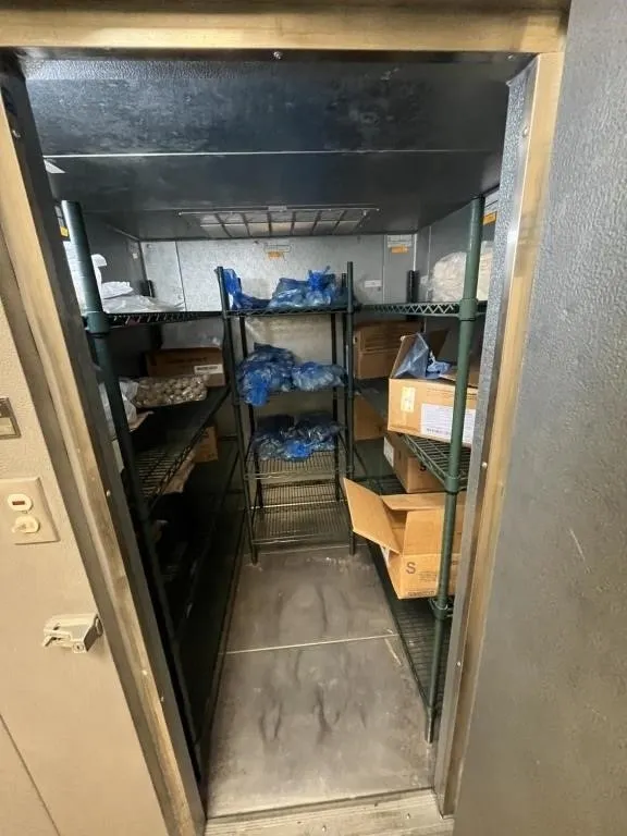 GREEN METRO RACKS (IN WALK-IN FREEZER)