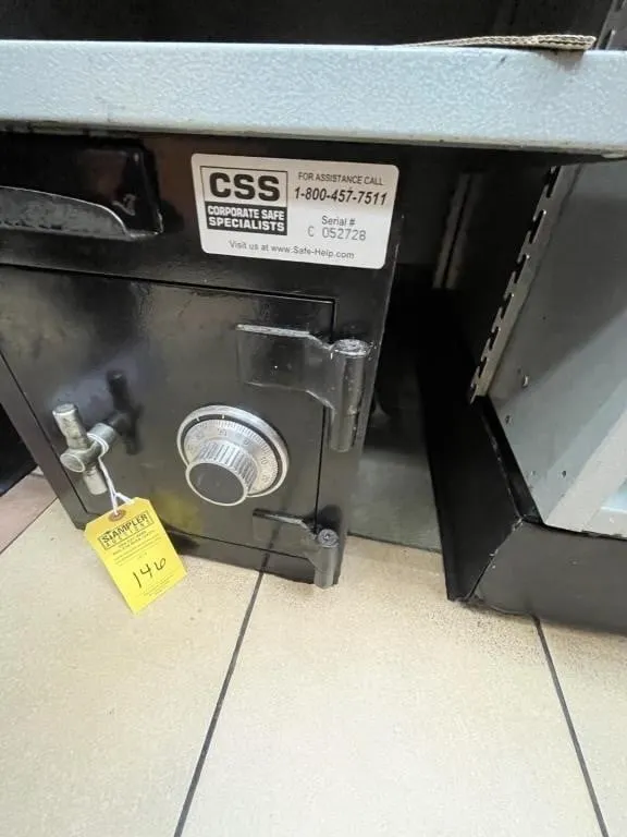 SMALL SAFE (BOLTED TO FLOOR) - COMBINATION AVAILAB