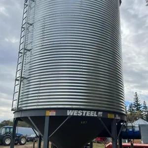Approx 3000 bushel Westeel bin on Westeel hopper cone, Bin #14, S/N 00040