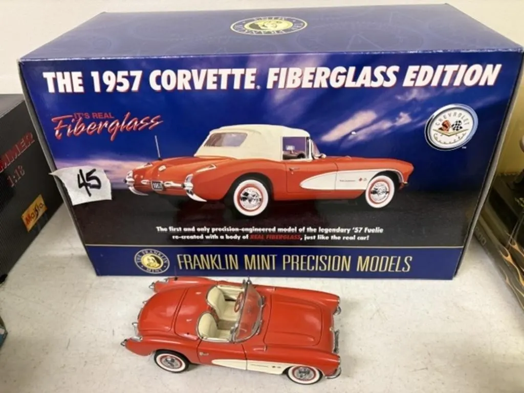 FRANLIN MINT THE 1957 CORVETTE FIBERGLASS