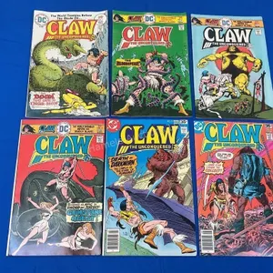 6 DC Comics CLAW The Unconquered - 1975 - 1978