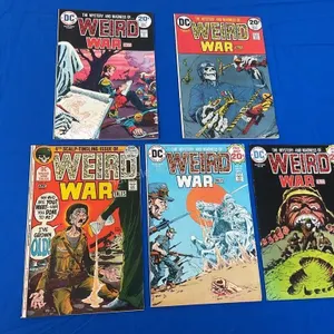5 DC Comics Weird War Tales - 1972-74