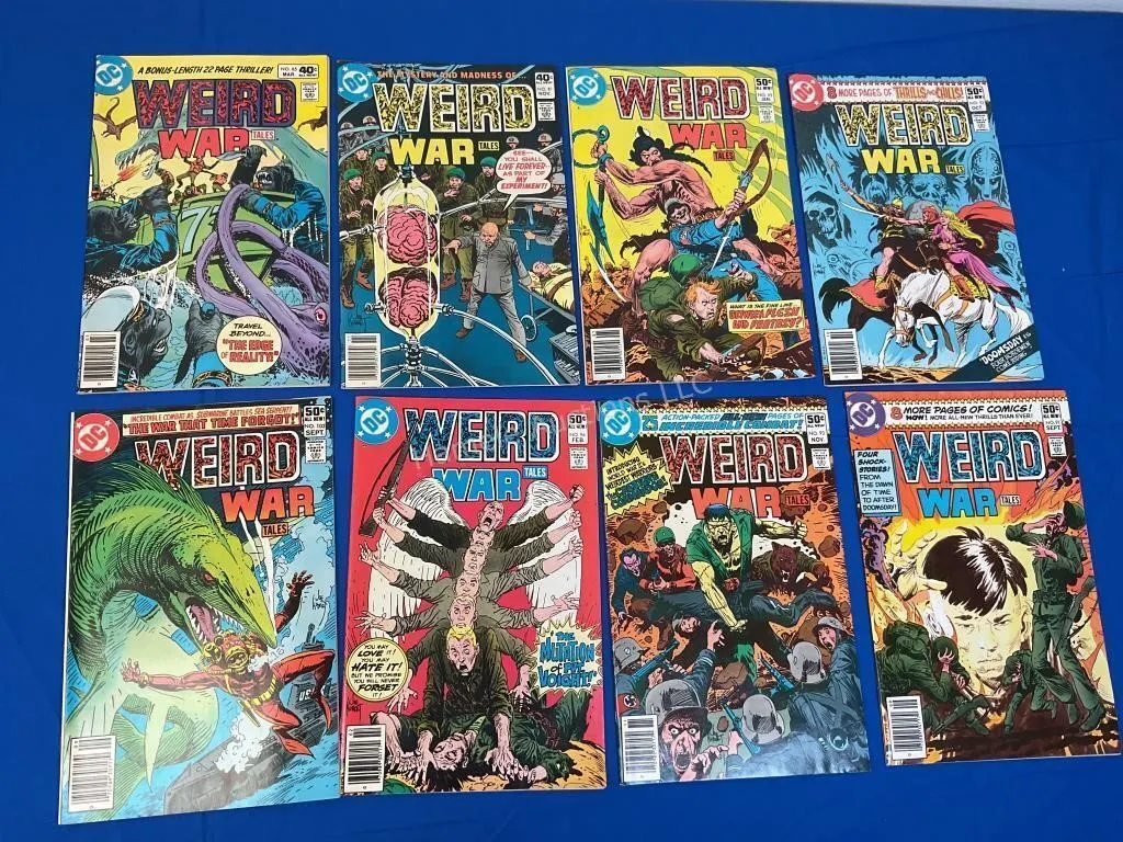 8 DC Comics Weird War Tales - 1979-81