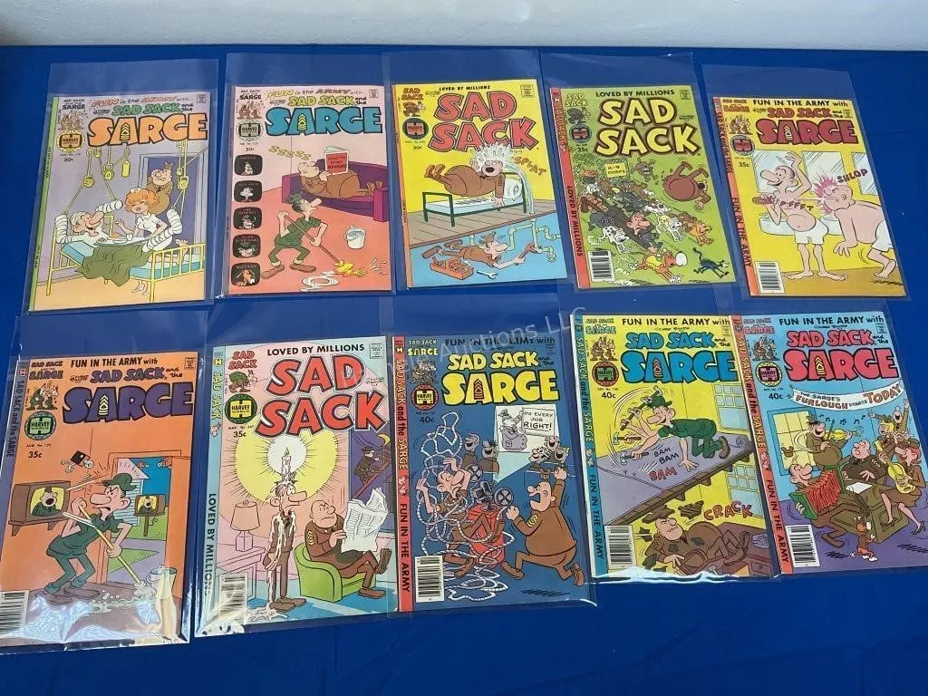 10 Harvey World Comics Sad Sack - 1970s