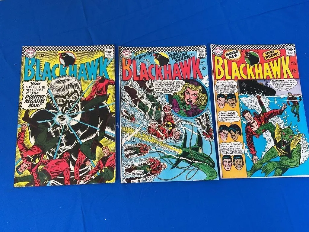 3 DC Comics Blackhawk - 1966