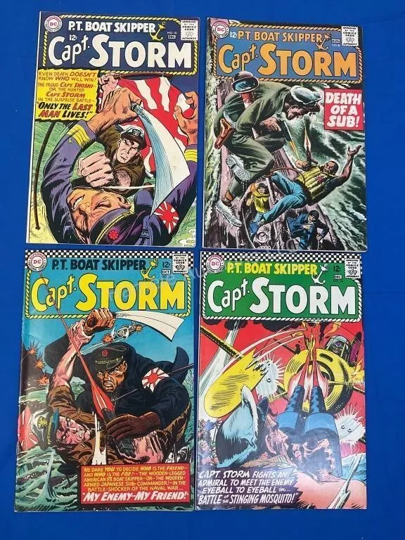 4 DC comics Captain Storm - 1965-66
