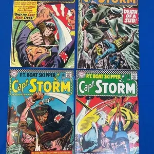 4 DC  comics Captain Storm - 1965-66