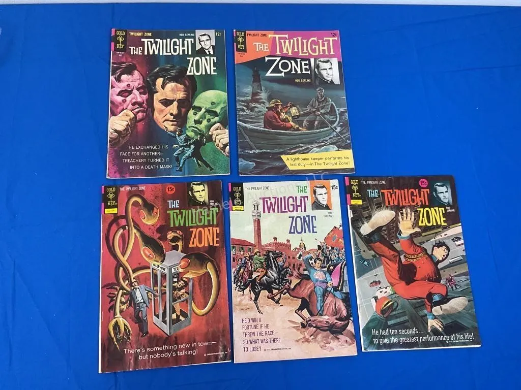 5 Gold Key Comics The Twilight Zone 1967-72