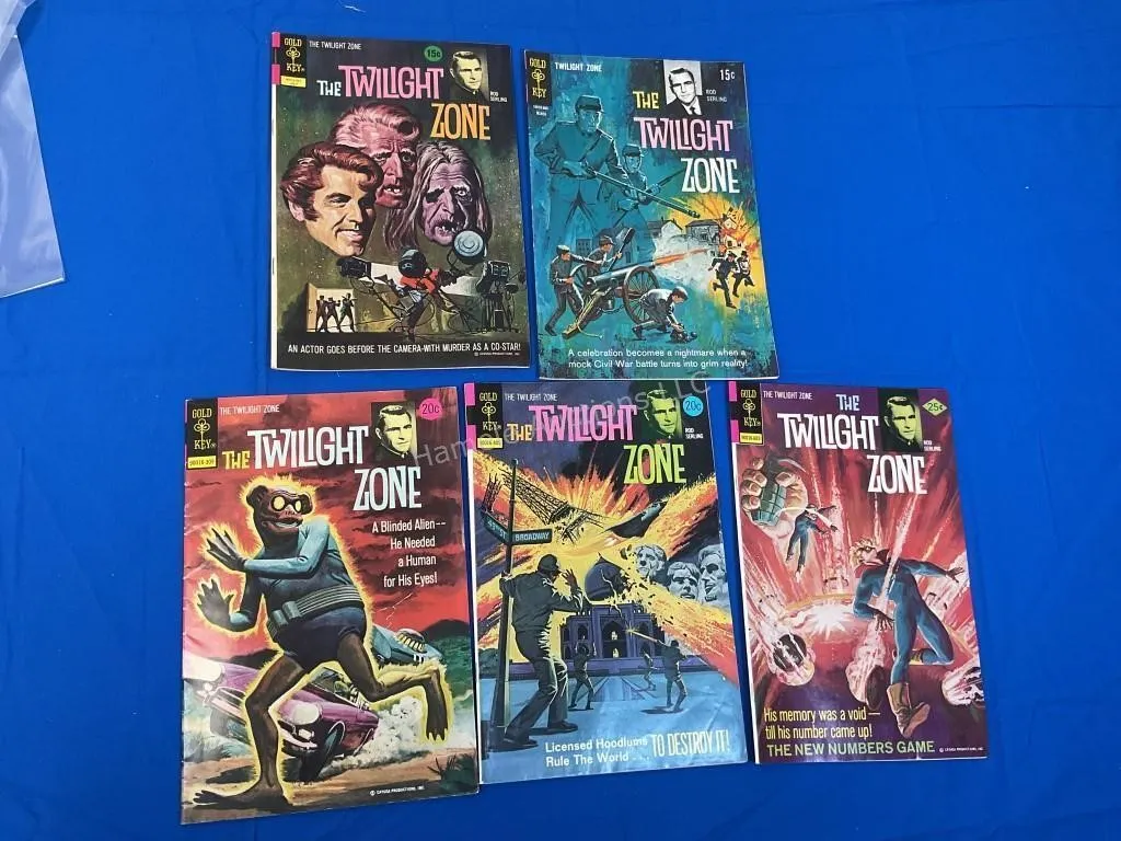 5 Gold Key Comics The Twilight Zone - 1972-76
