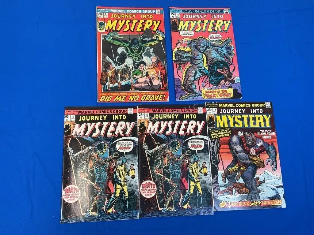 5 Marvel Comics Journey Into Mystery - 1972-75