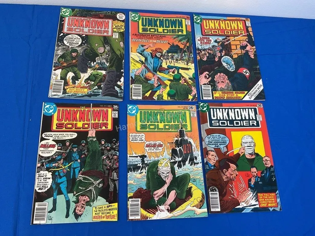 6 DC Comics The Unknown Soldier - 1977-78