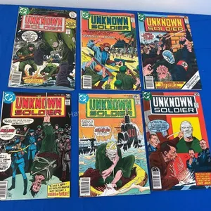 6 DC Comics The Unknown Soldier - 1977-78