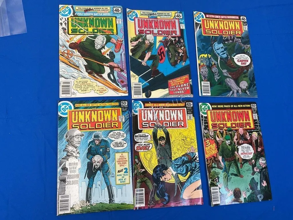 6 DC Comics The Unknown Soldier - 1978-79