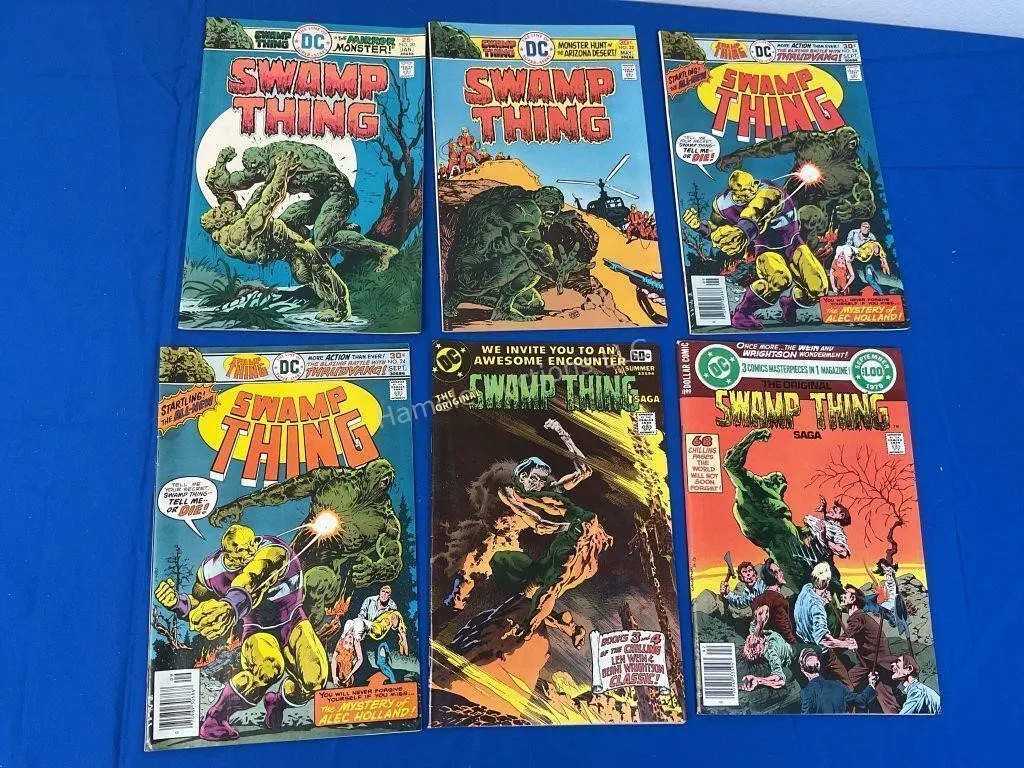6 DC Comics SwampThing - 1976-79