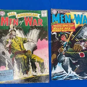 2 DC Comics Men of War - 1957 & 1966