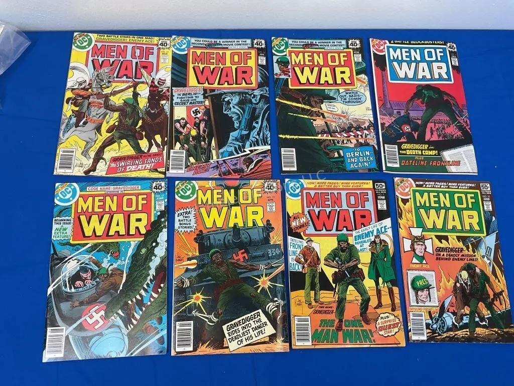 8 DC Comics Men of War - 1978-79