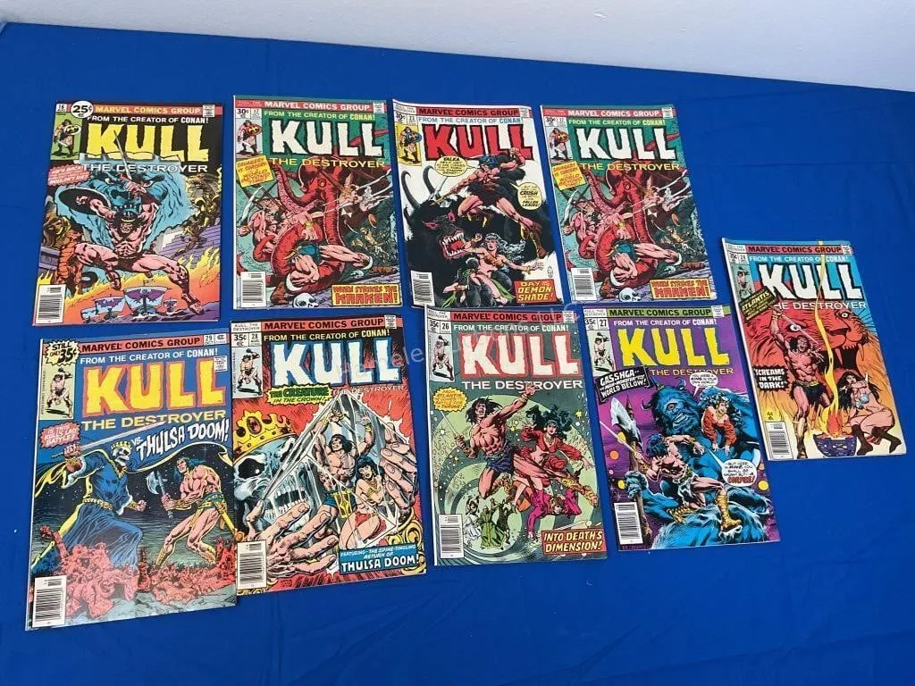 9 Marvel Comics KULL - 1972-78