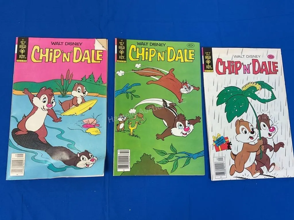 3 Gold Key Disney Comics - Chip �n Dale
