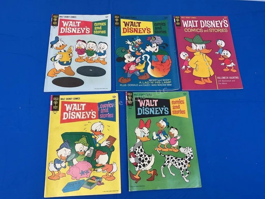 5 Gold Key Walt Disney Comics & Stories