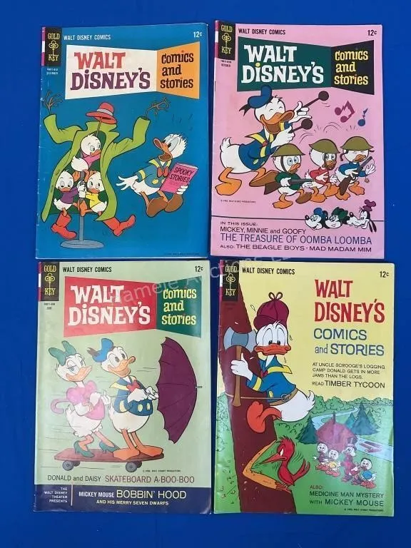 4 Gold Key Walt Disney Comics & Stories