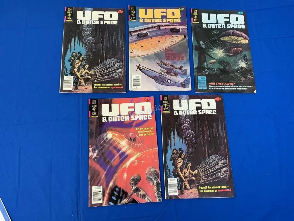 5 Gold Key - UFO & Outer Space Comics