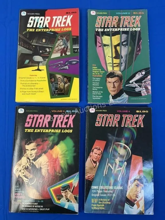 Golden Press Star Trek Enterprise Logs - Vol 1- 4