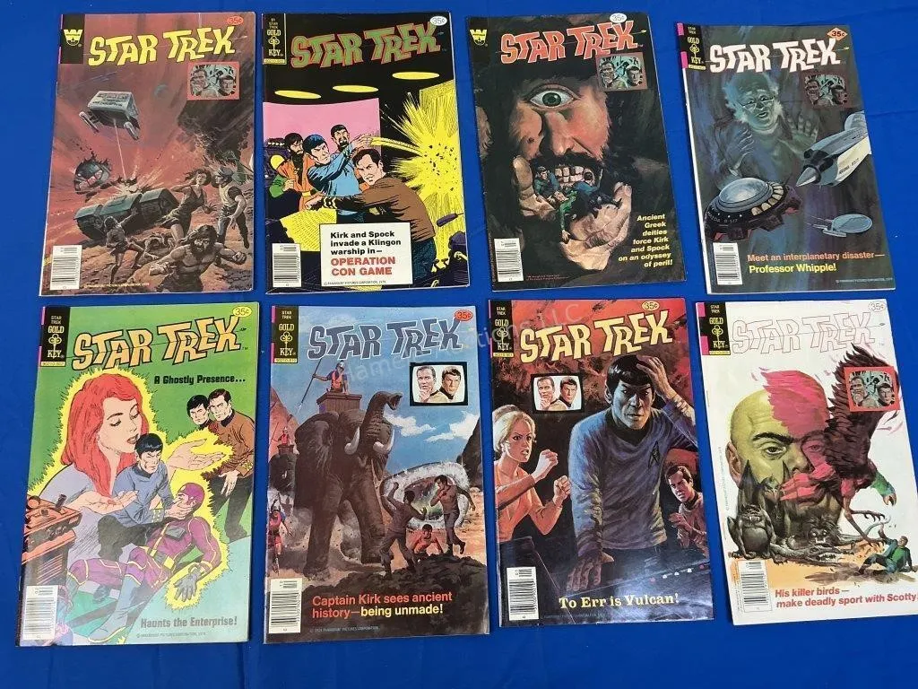 8 Gold Key Star Trek Comics