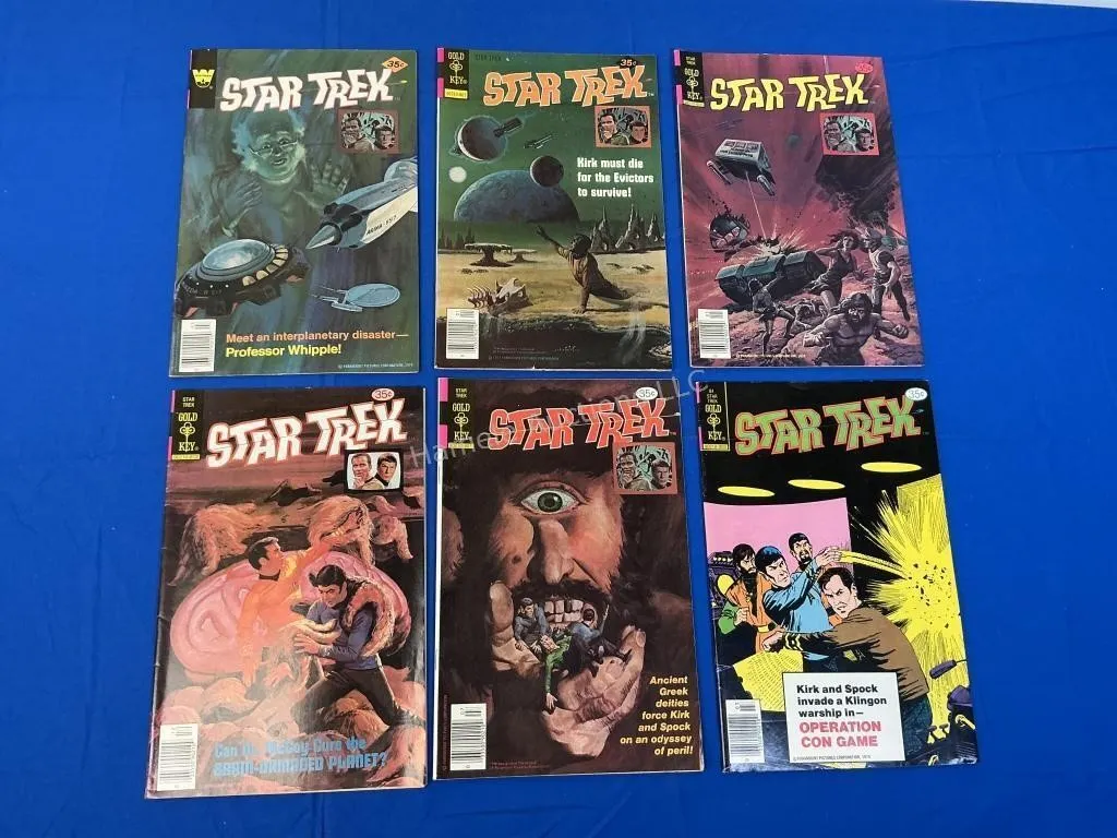 6 Gold Key Star Trek Comics