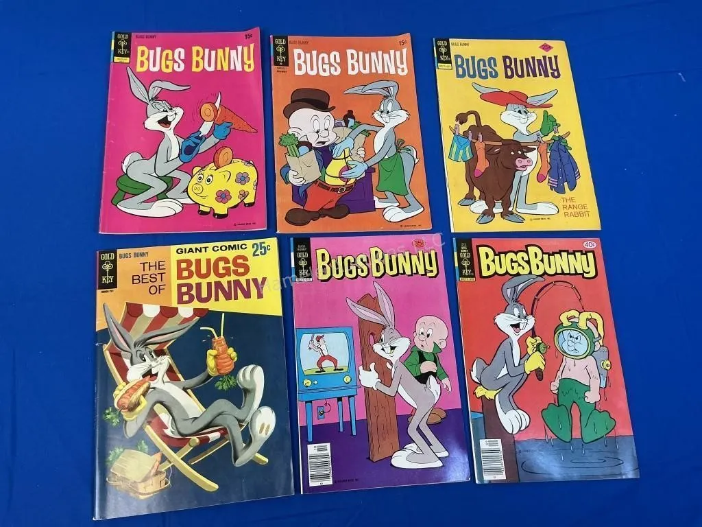6 Gold Key Comics - Bugs Bunny