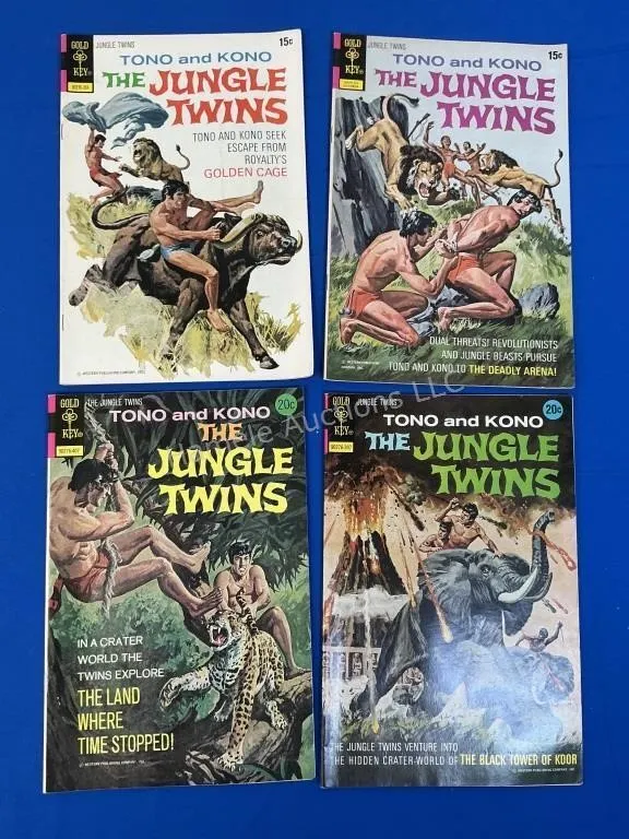4 Gold Key Comics - The Jungle Twins