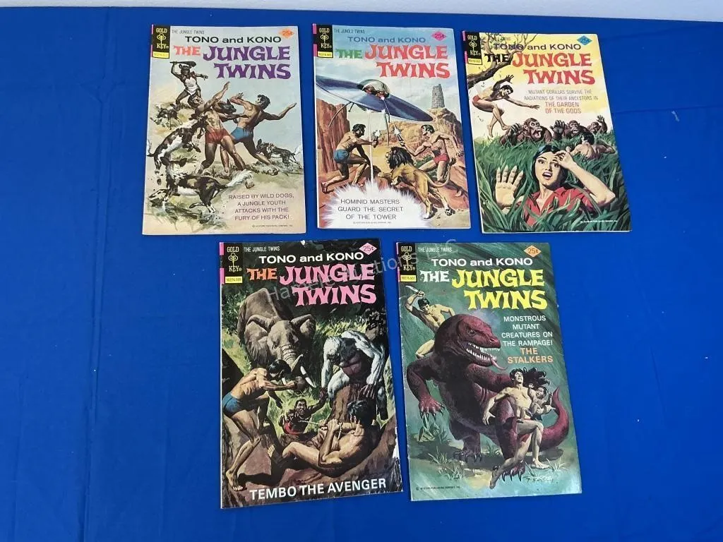 5 Gold Key Comics - The Jungle Twins