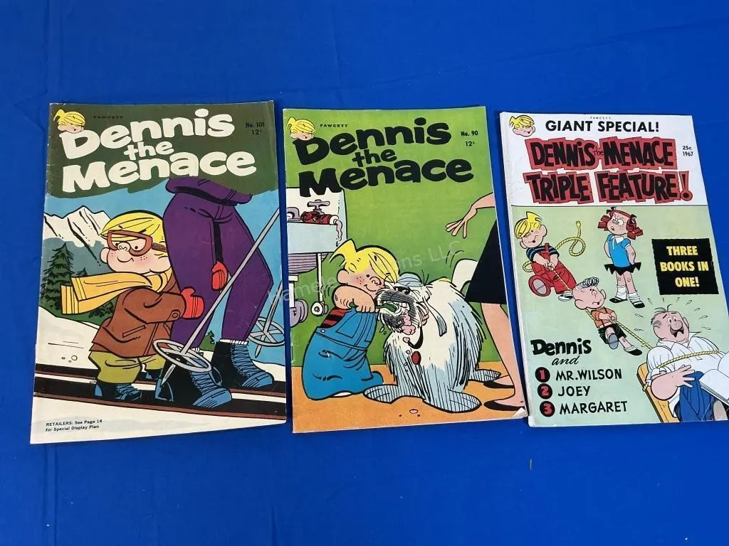 3 Fawcett Dennis the Menace Comics