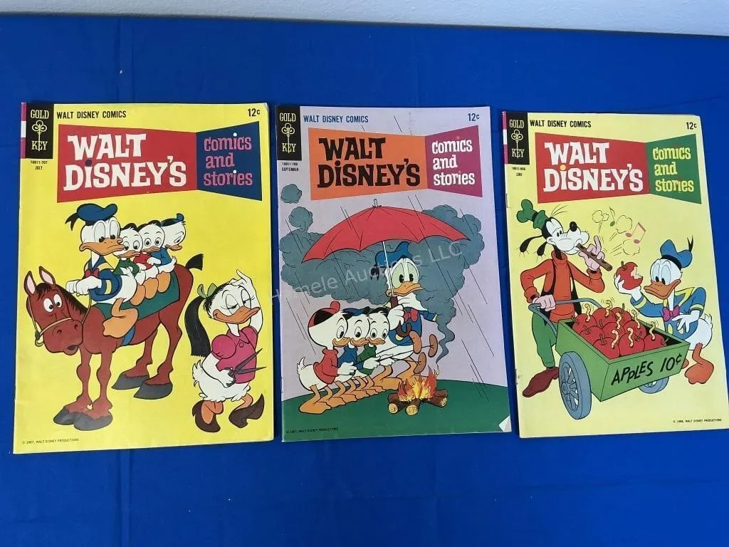 3 Gold Key Walt Disney Comics - # 707, 709, 806