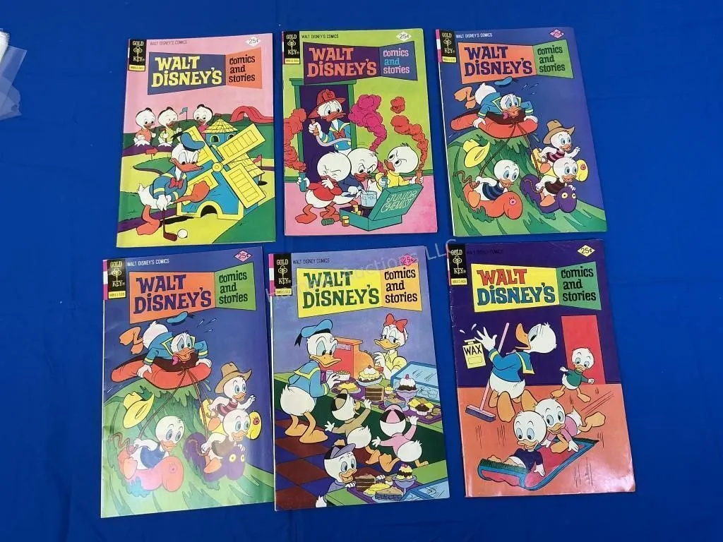 6 Gold Key Walt Disney Comics