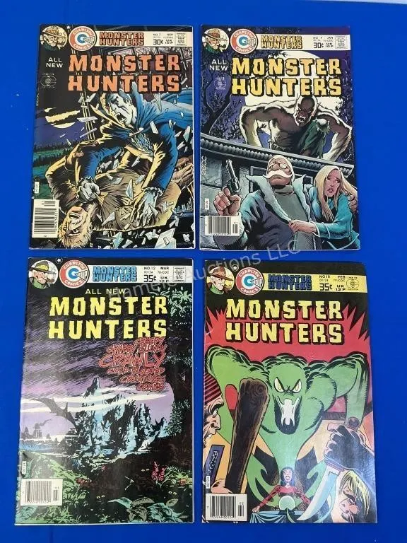 4 Charlton Comics Monster Hunters