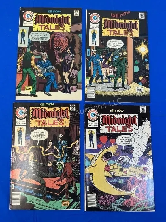 4 Charlton Comics Midnight Tales - # 14 - 17