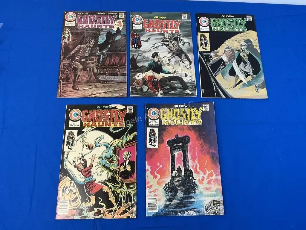 5 Charlton Comics Ghostly Haunts