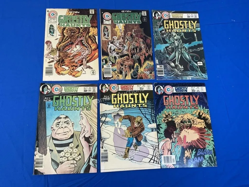 6 Charlton Comics Ghostly Haunts