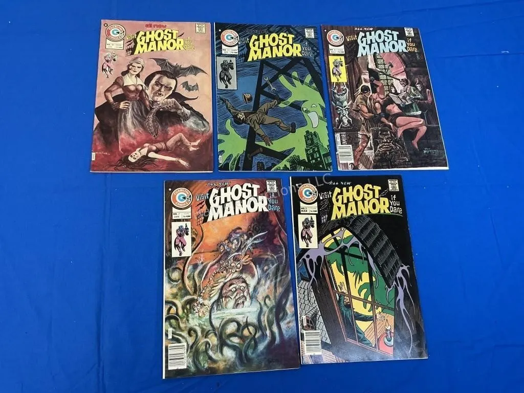 5 Charlton Comics Ghost Manor # 24 - 28
