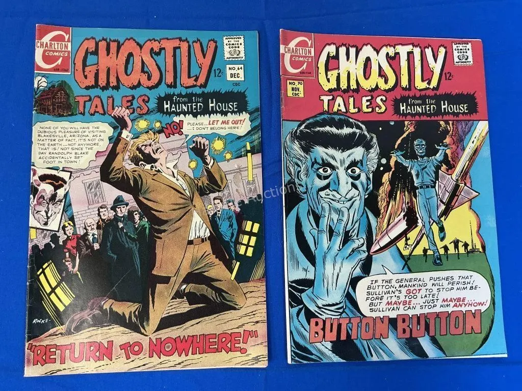 2 Charlton Comics Ghostly Tales # 64, 70
