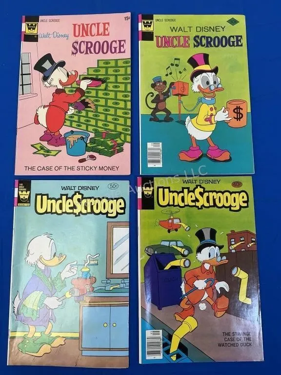 4 Whitman Uncle Scrooge Comics