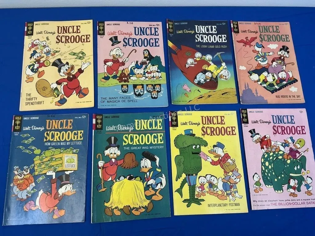 8 Gold Key Walt Disney�s Uncle Scrooge Comics