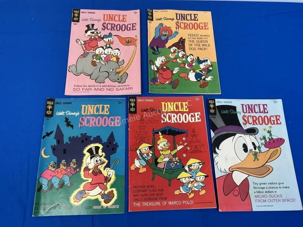 5 Gold Key Walt Disney�s Uncle Scrooge Comics