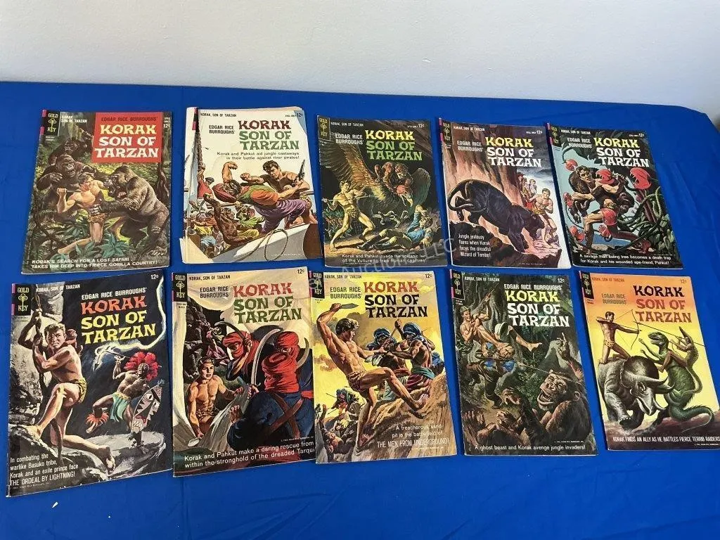 10 Gold Key Comics - Korak Son of Tarzan 1964 - 65